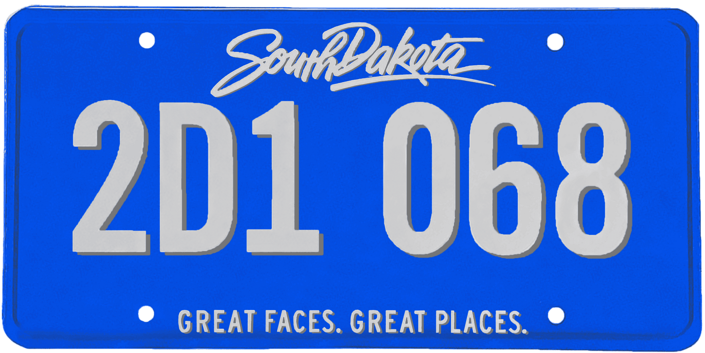 South Dakota License Plate Wrap Kit