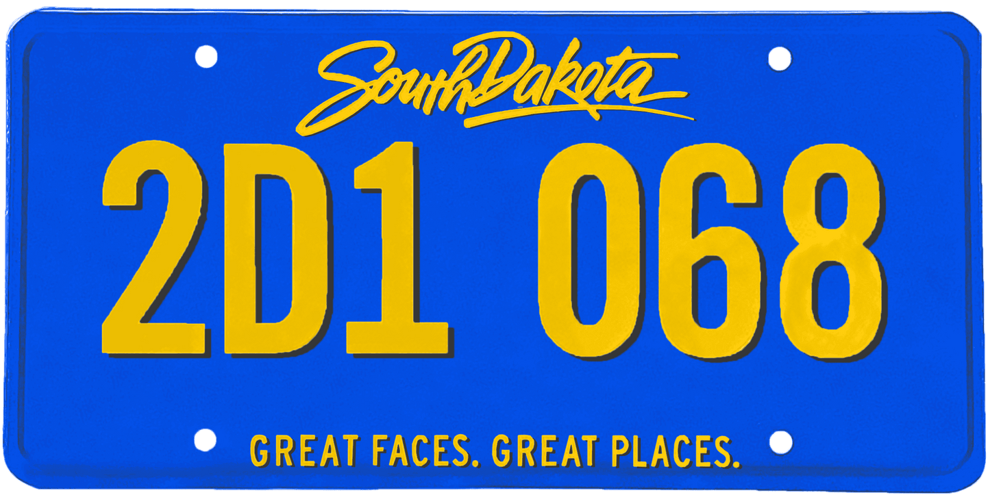 South Dakota License Plate Wrap Kit