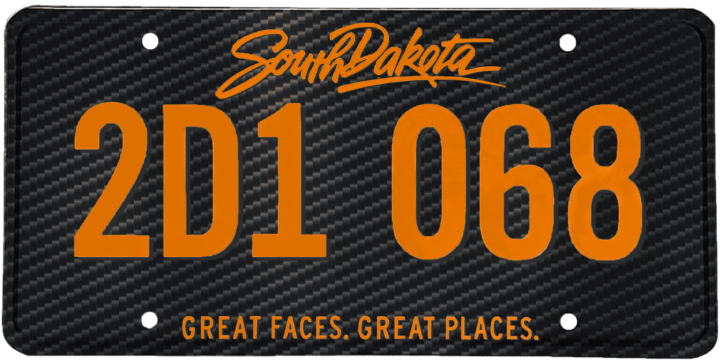 South Dakota License Plate Wrap Kit