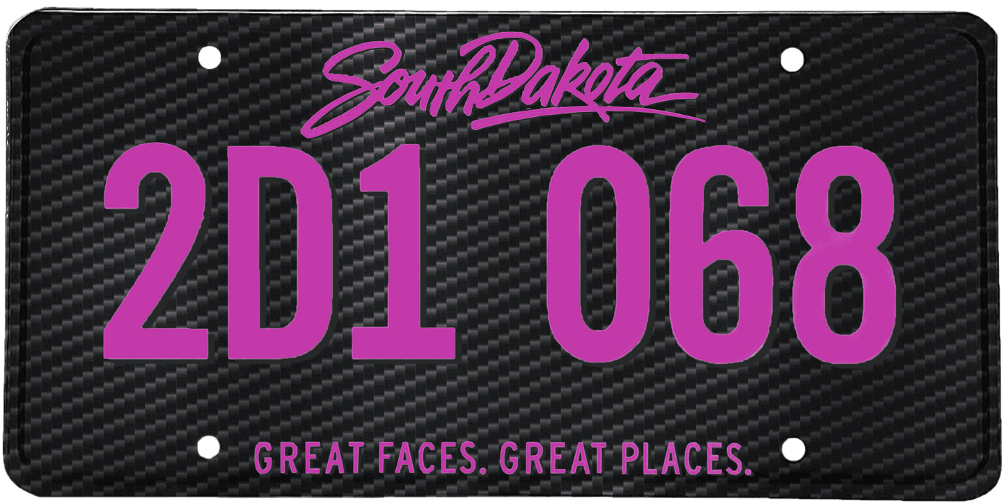 South Dakota License Plate Wrap Kit