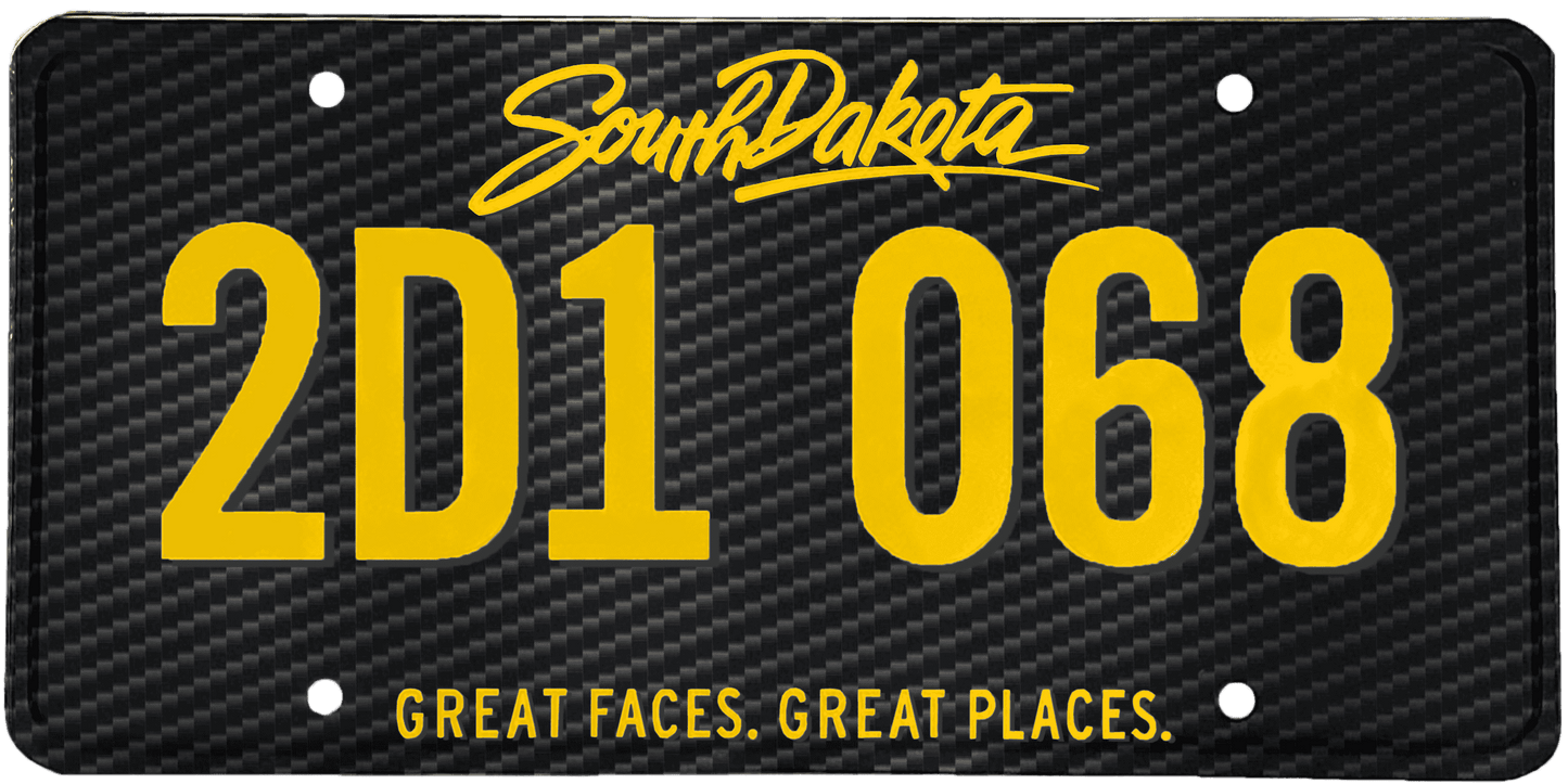 South Dakota License Plate Wrap Kit