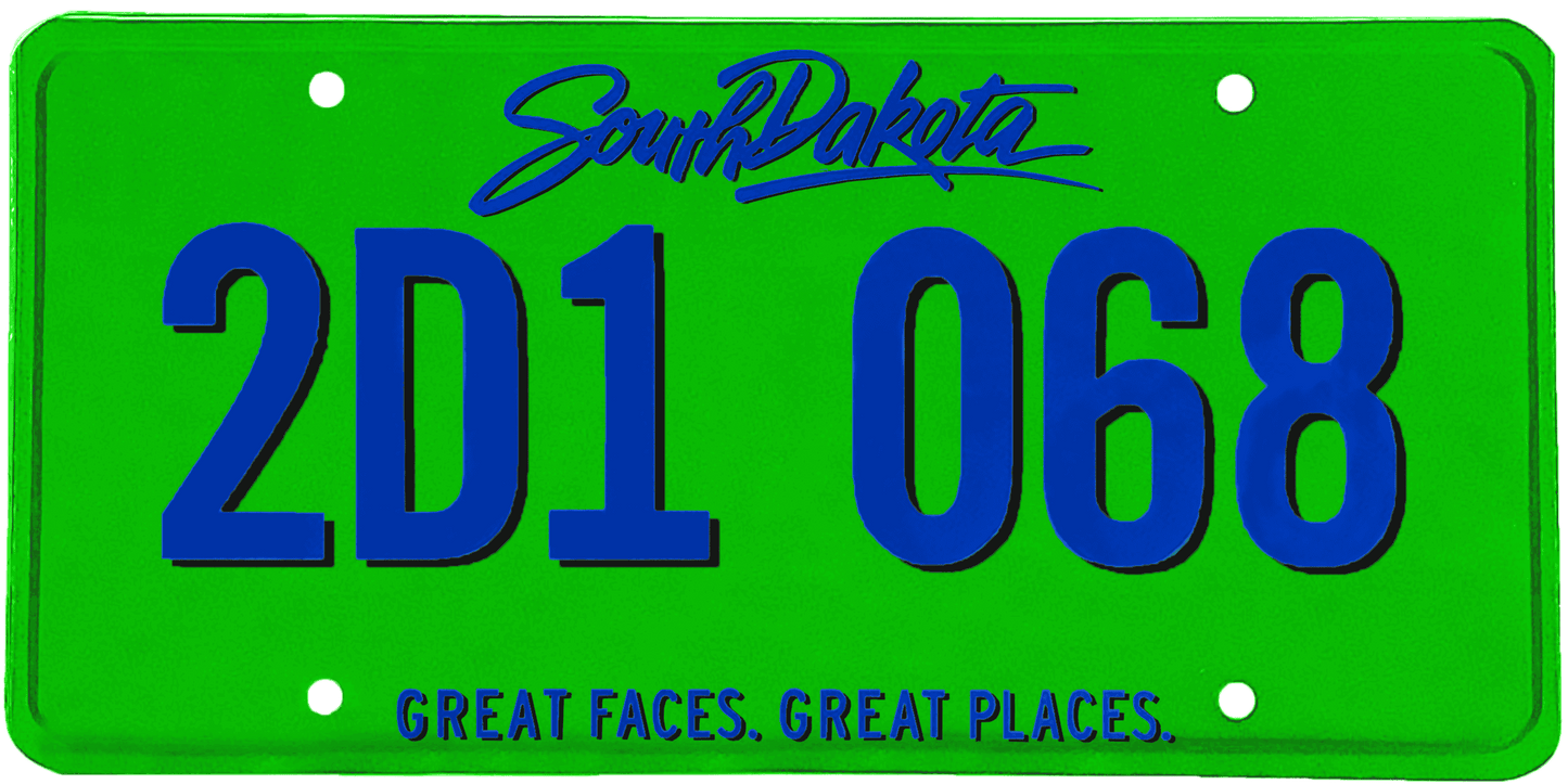 South Dakota License Plate Wrap Kit