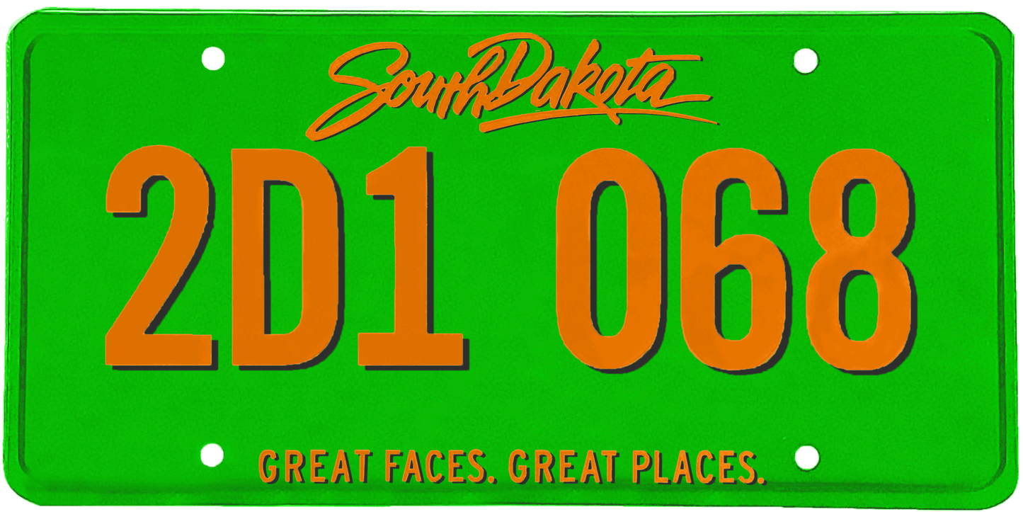 South Dakota License Plate Wrap Kit