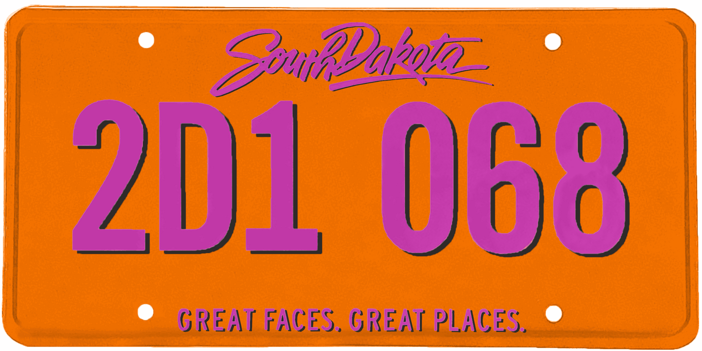 South Dakota License Plate Wrap Kit