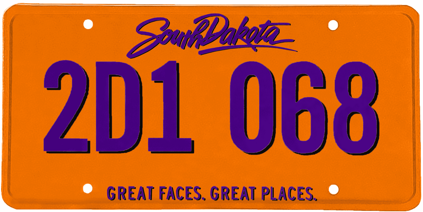 South Dakota License Plate Wrap Kit