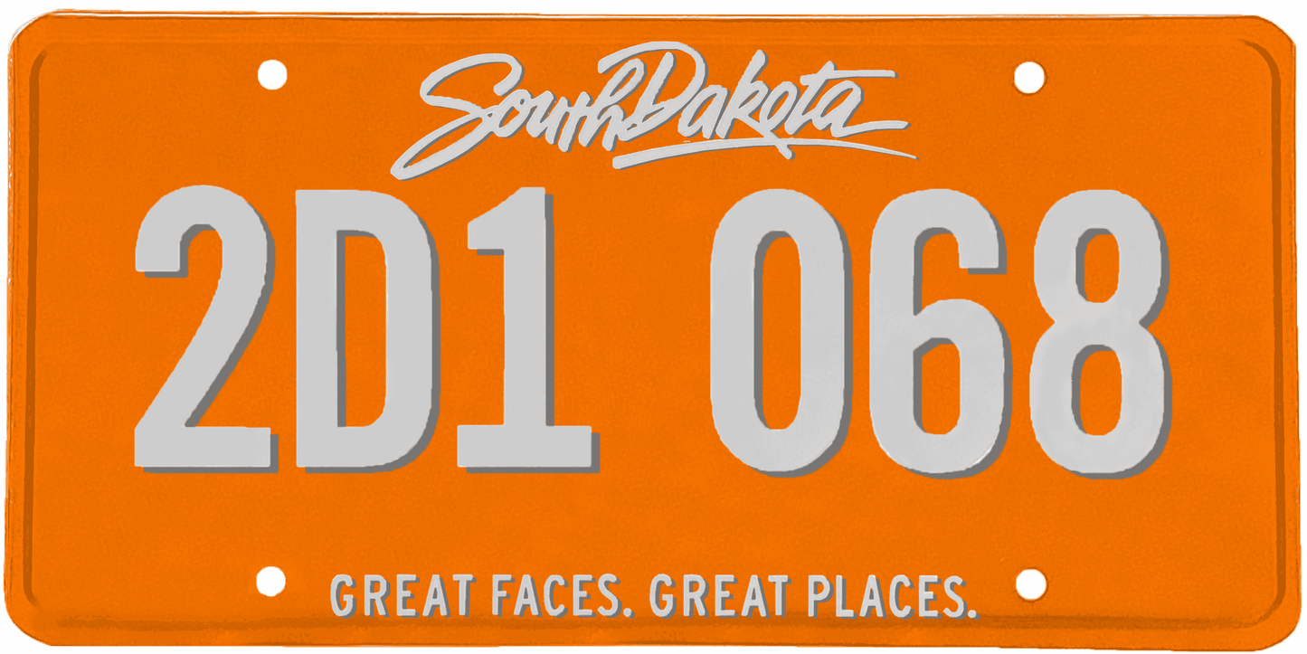 South Dakota License Plate Wrap Kit