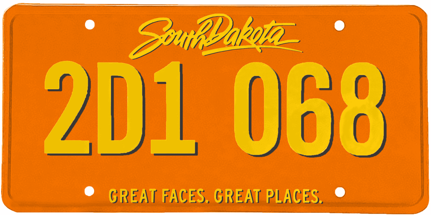 South Dakota License Plate Wrap Kit