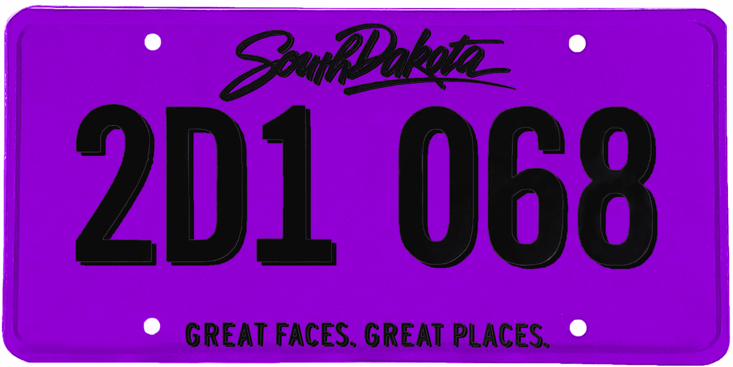 South Dakota License Plate Wrap Kit