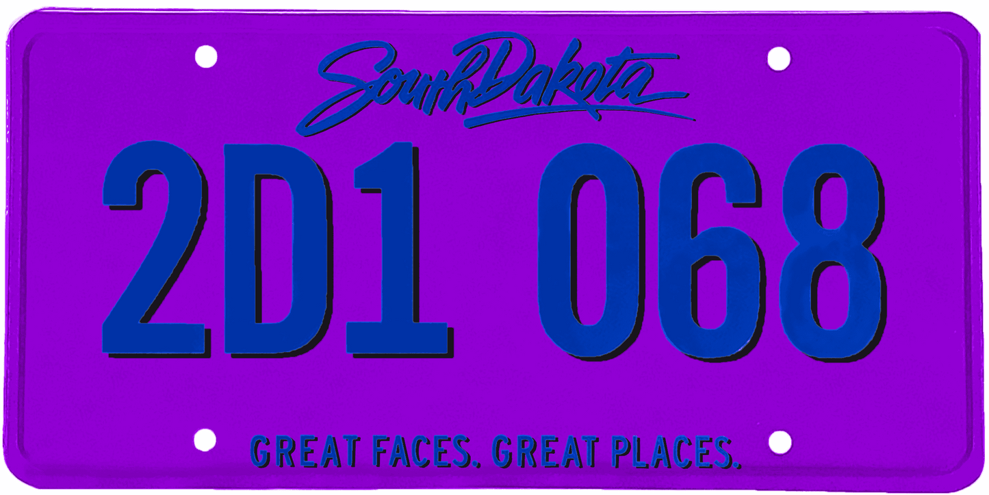 South Dakota License Plate Wrap Kit