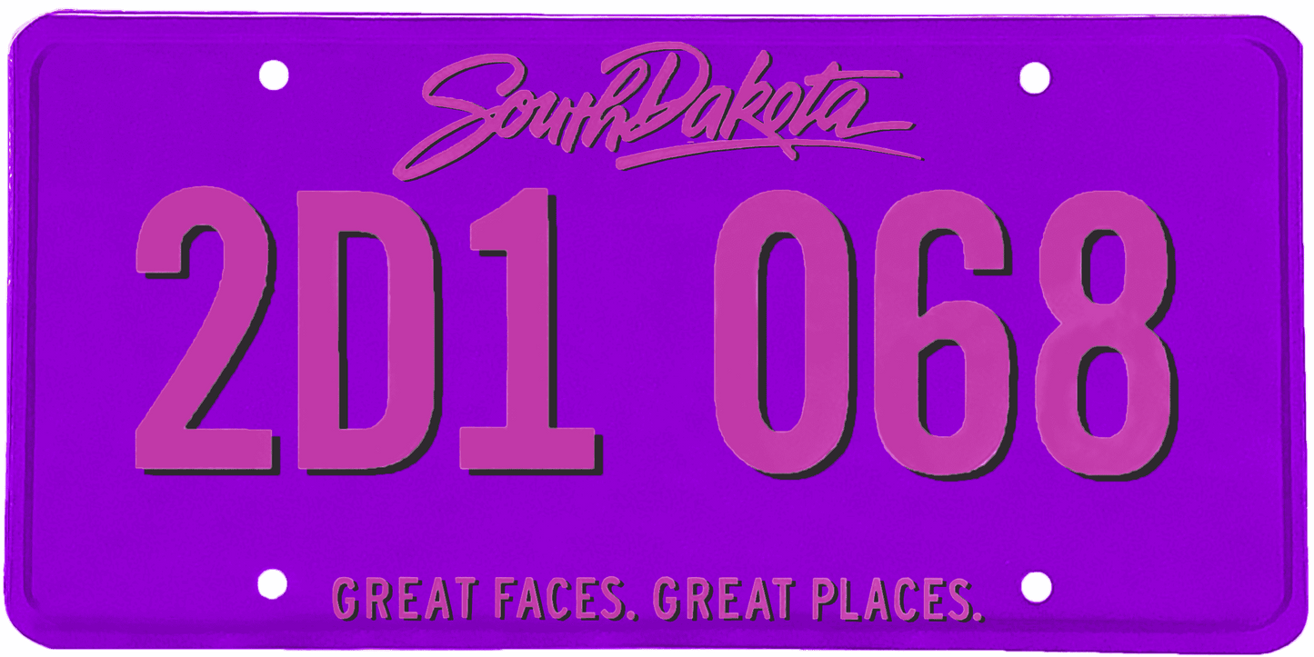 South Dakota License Plate Wrap Kit