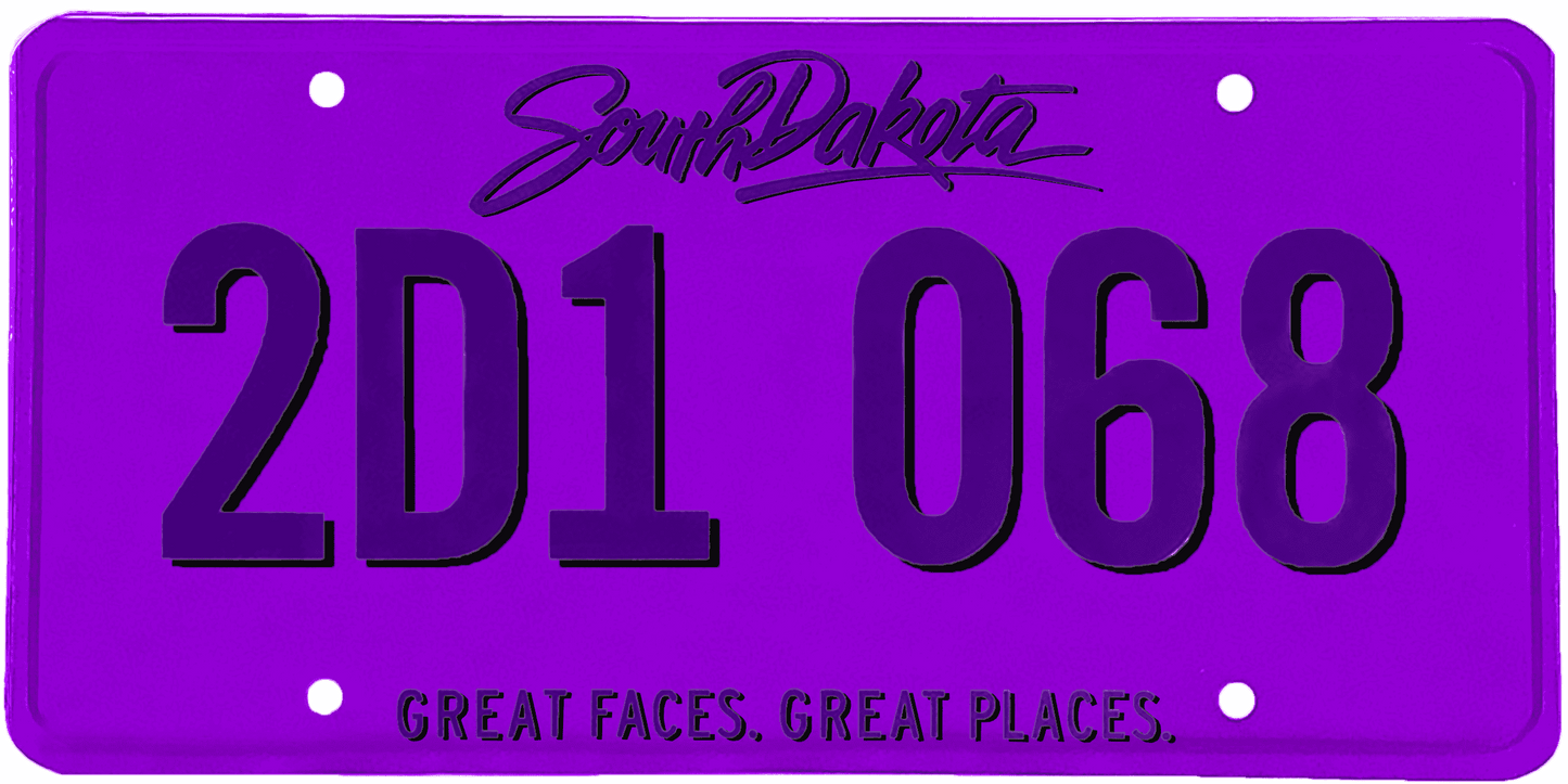 South Dakota License Plate Wrap Kit