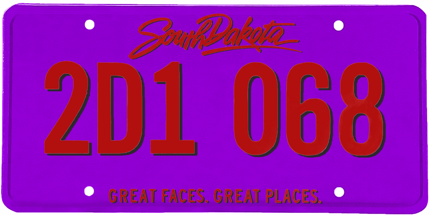 South Dakota License Plate Wrap Kit