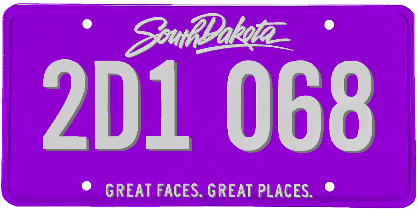 South Dakota License Plate Wrap Kit