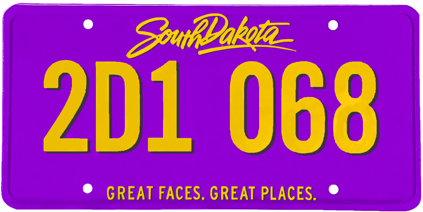 South Dakota License Plate Wrap Kit