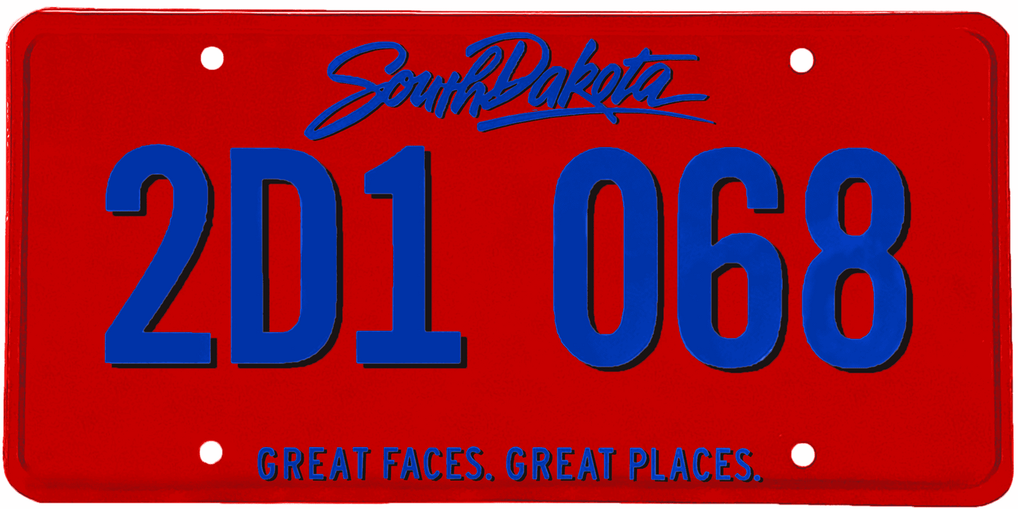 South Dakota License Plate Wrap Kit