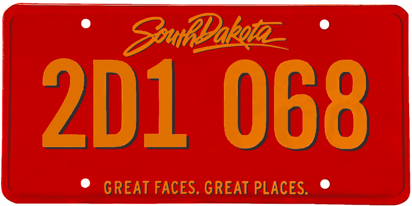 South Dakota License Plate Wrap Kit