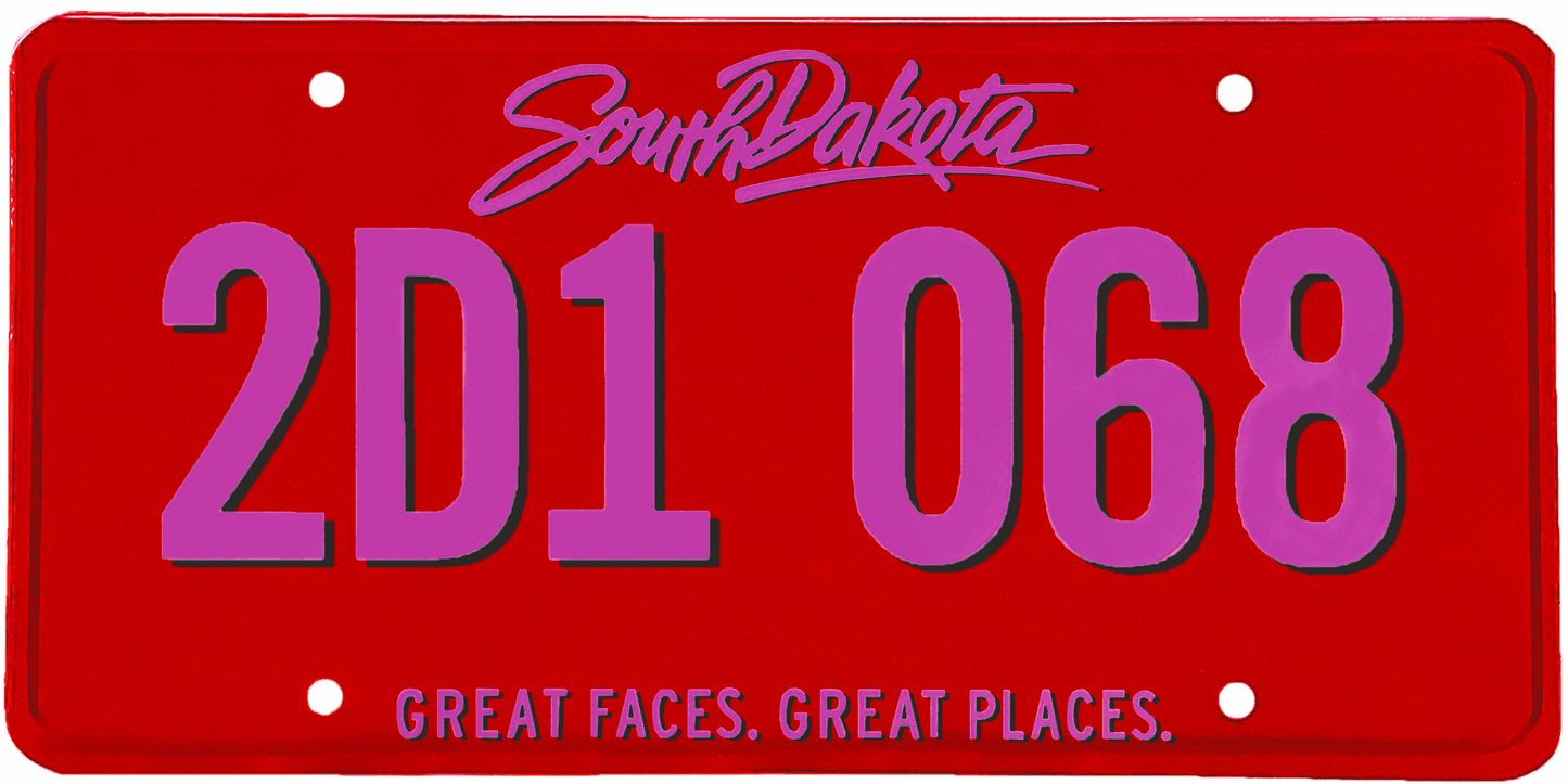 South Dakota License Plate Wrap Kit