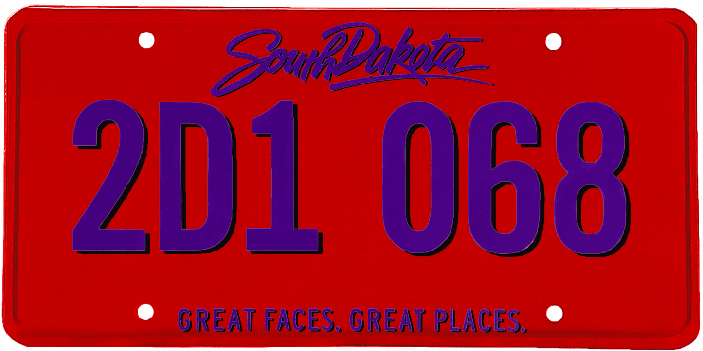 South Dakota License Plate Wrap Kit