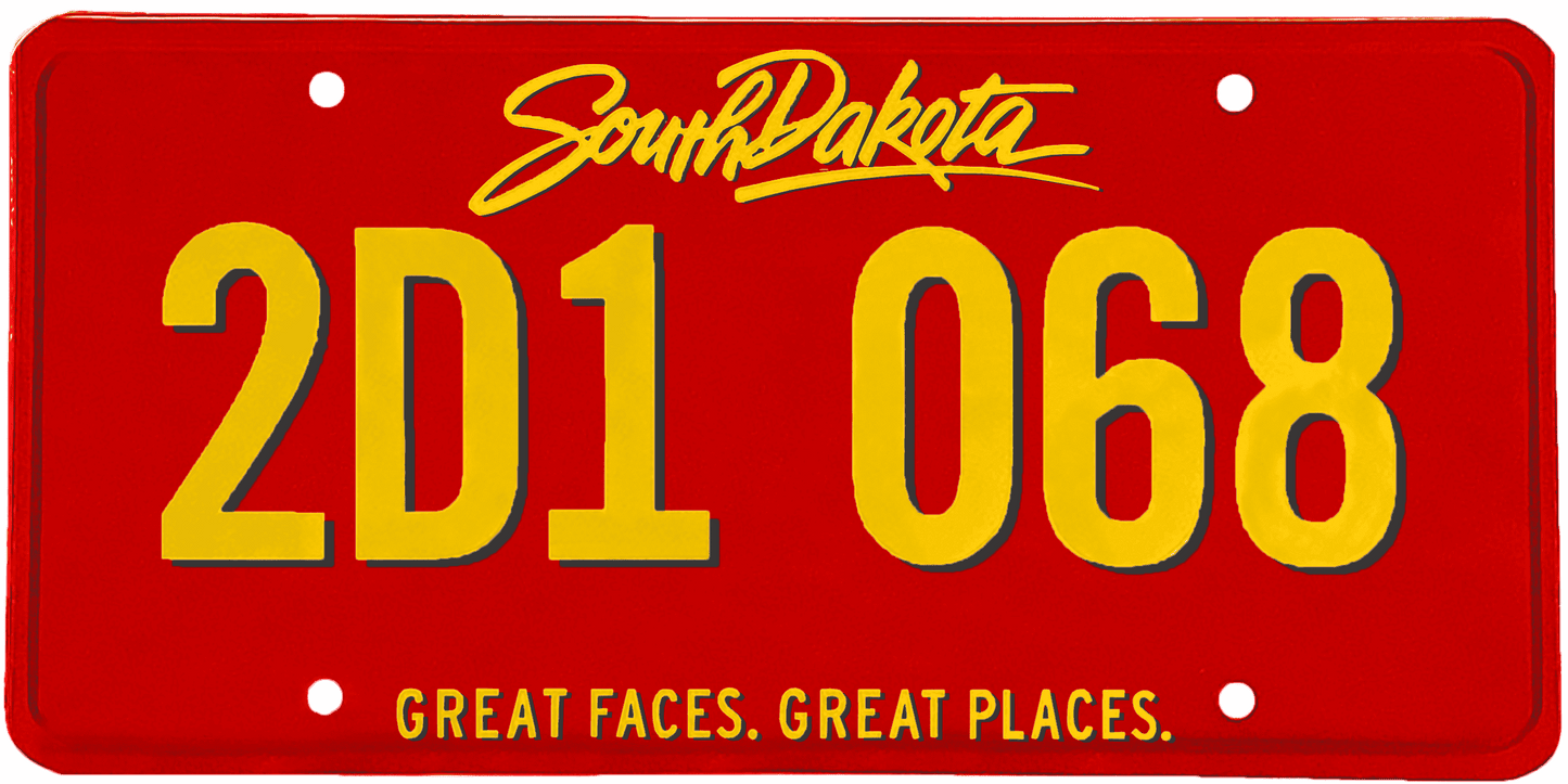 South Dakota License Plate Wrap Kit