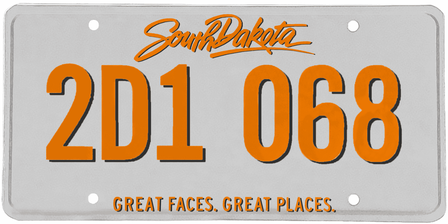 South Dakota License Plate Wrap Kit