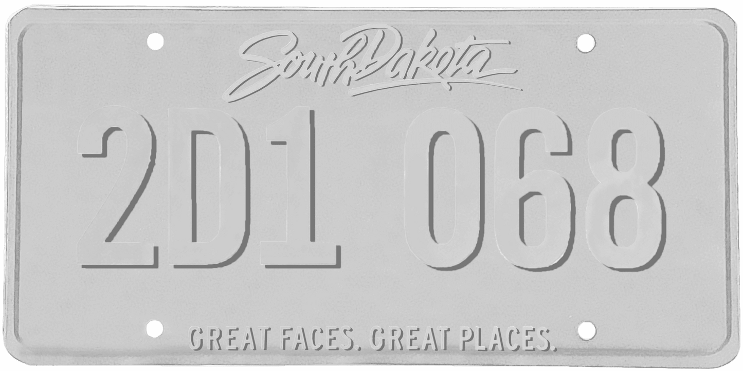 South Dakota License Plate Wrap Kit