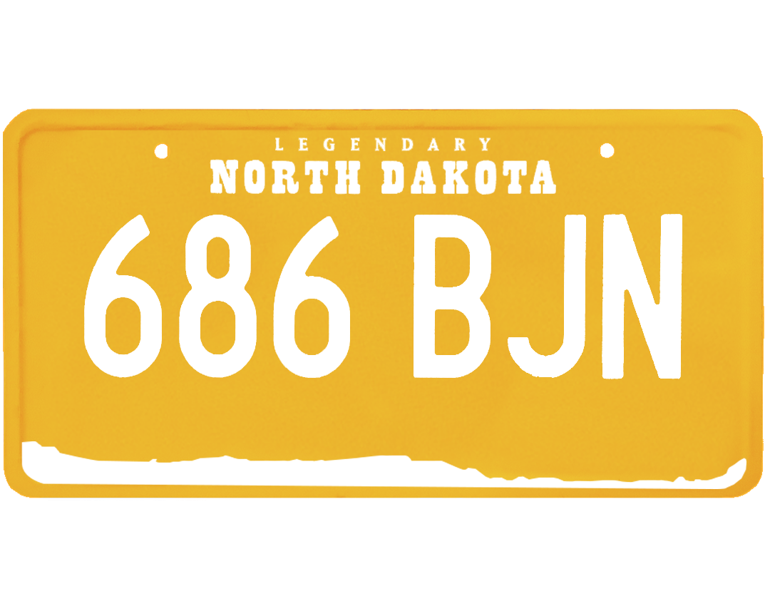 North Dakota License Plate Wrap Kit