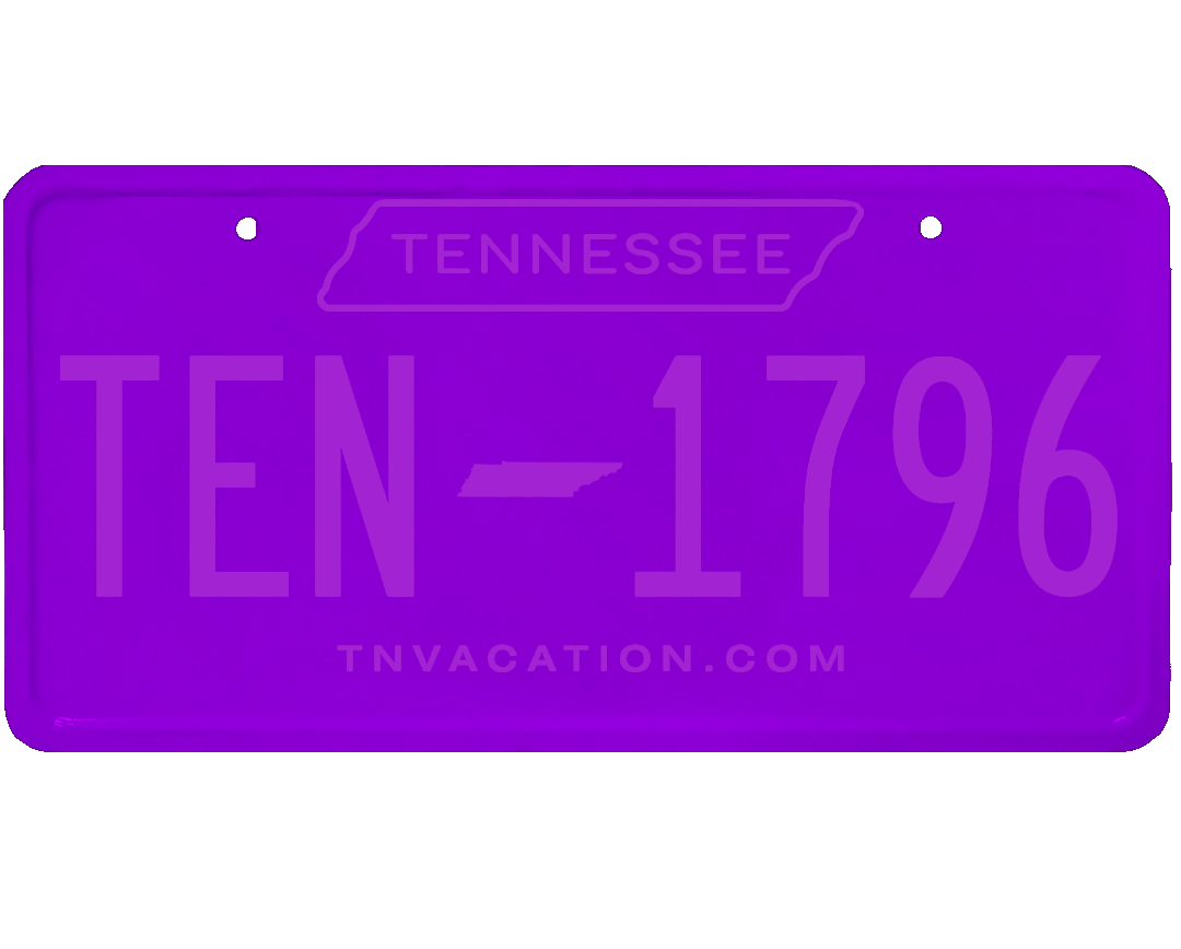 Tennessee License Plate Wrap Kit