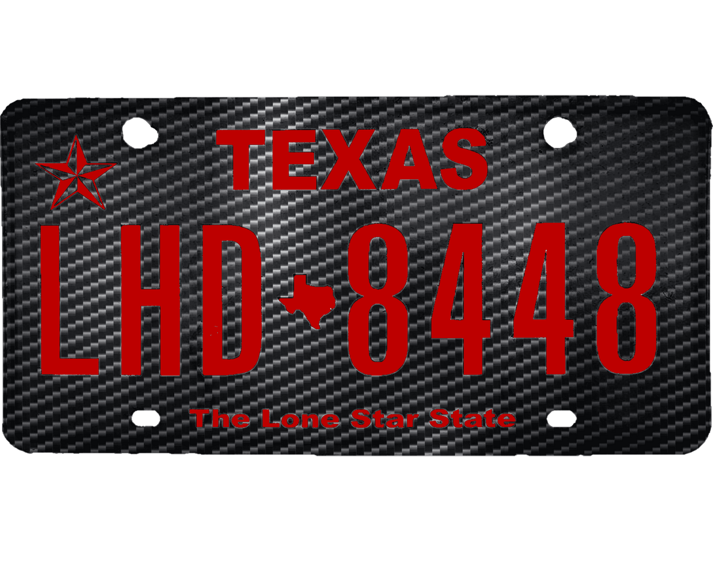 Texas License Plate Wrap Kit