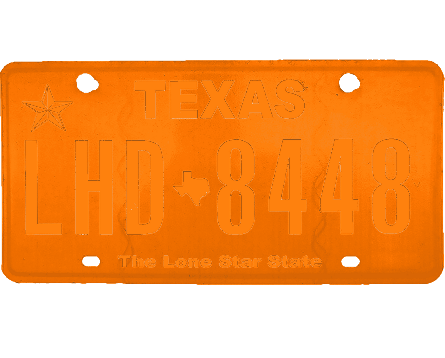 Texas License Plate Wrap Kit