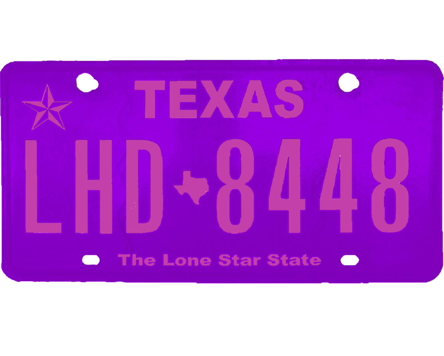 Texas License Plate Wrap Kit