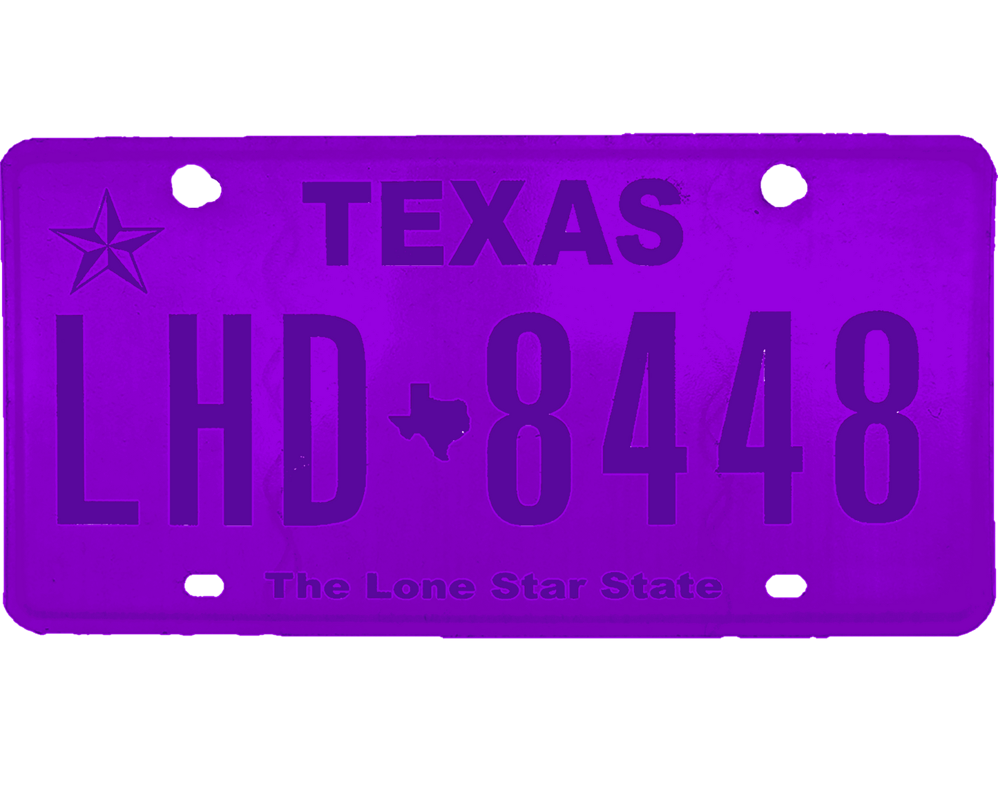 Texas License Plate Wrap Kit