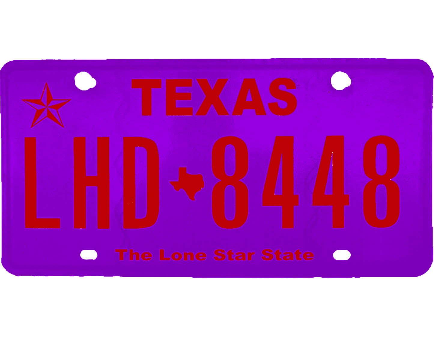 Texas License Plate Wrap Kit