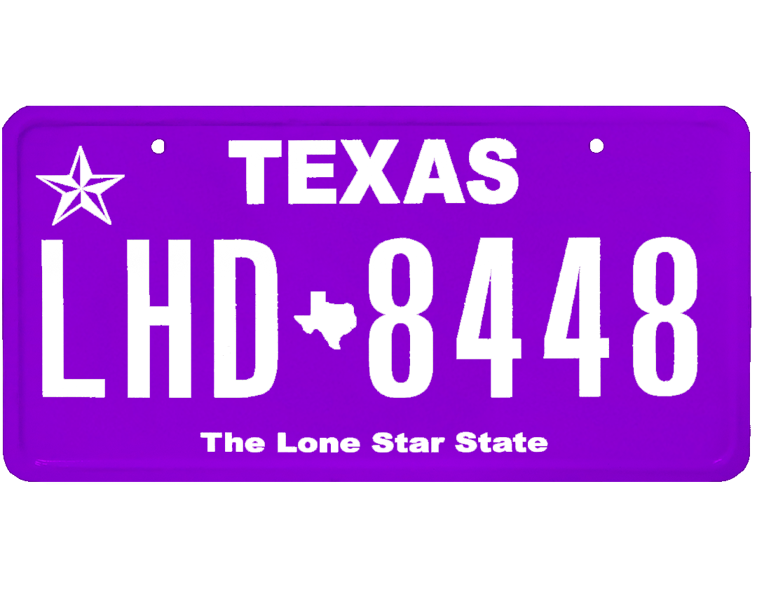 Texas License Plate Wrap Kit