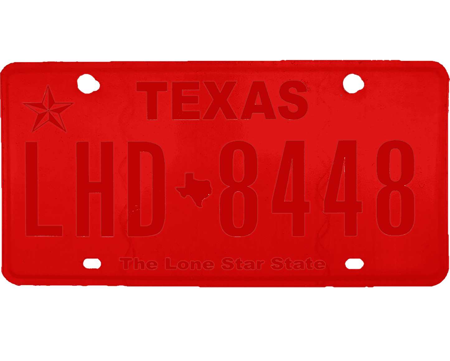 Texas License Plate Wrap Kit