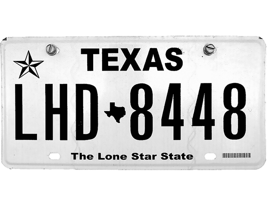 Texas License Plate Wrap Kit