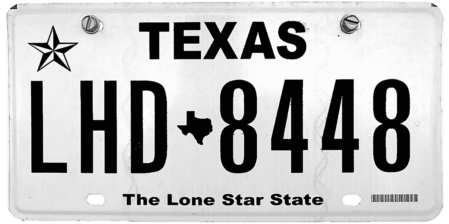 Texas License Plate Wrap Kit