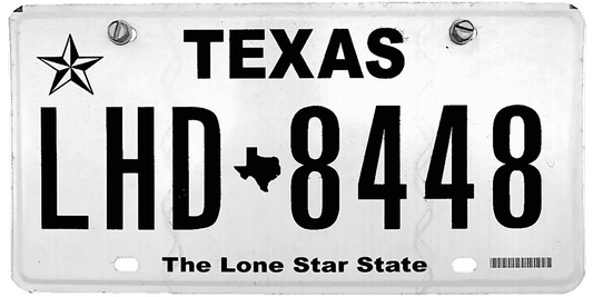 Texas License Plate Wrap Kit