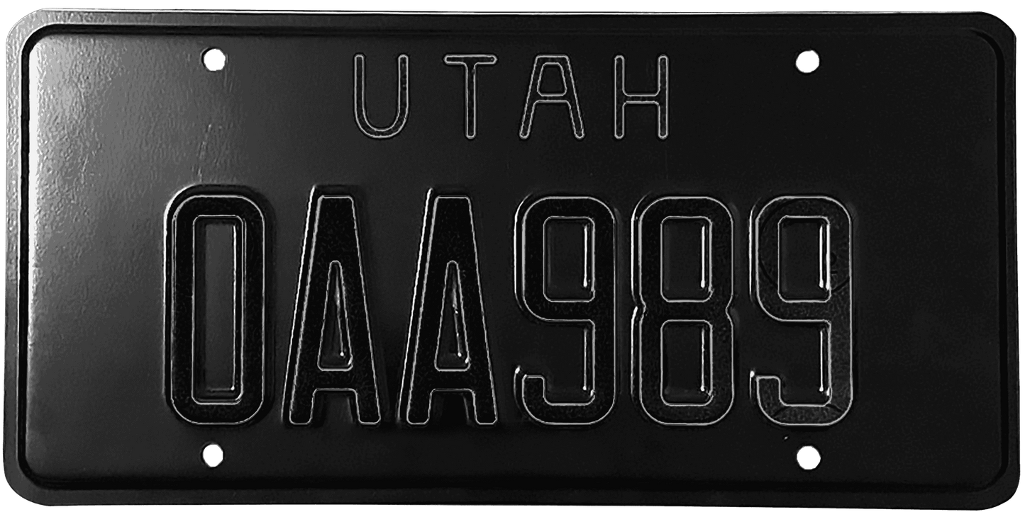 Utah License Plate Wrap Kit