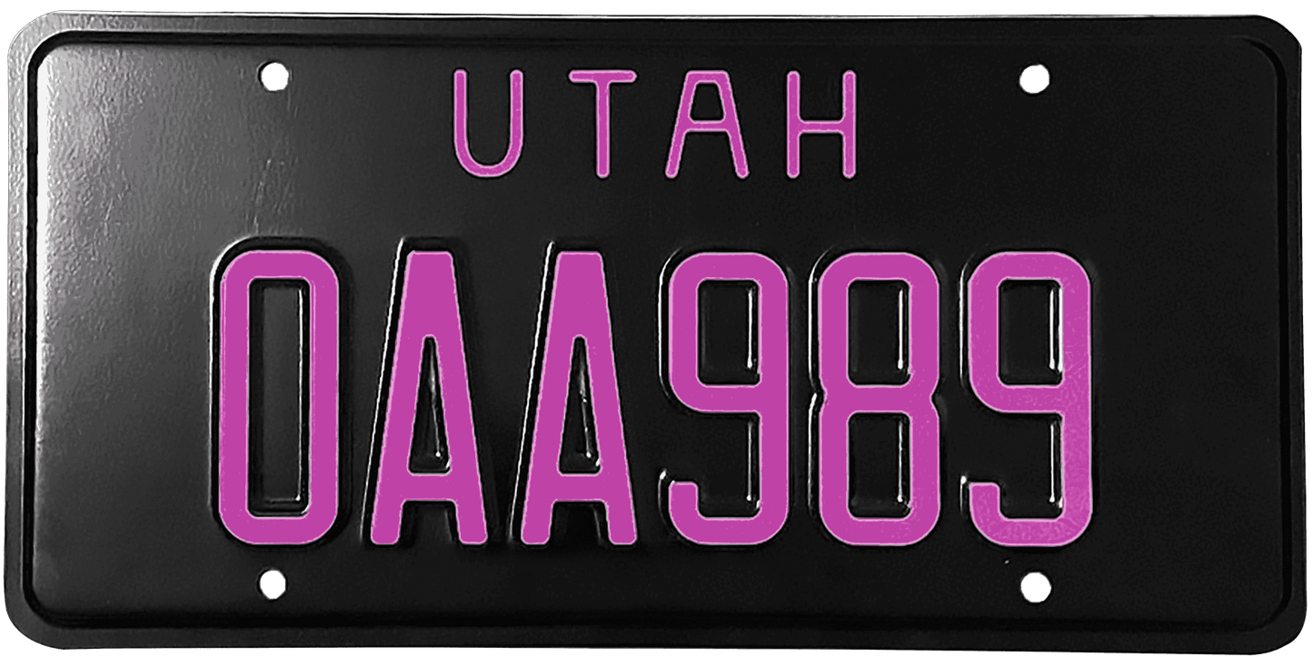 Utah License Plate Wrap Kit