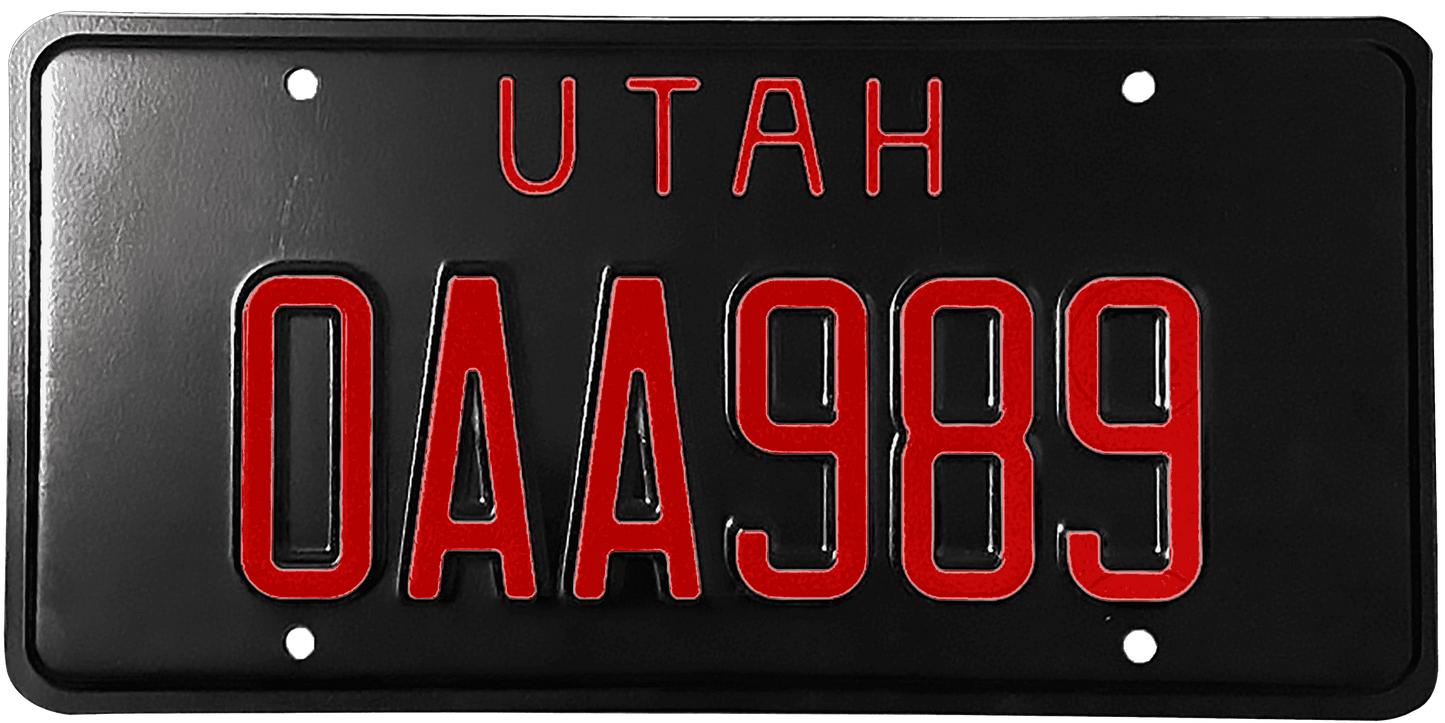 Utah License Plate Wrap Kit