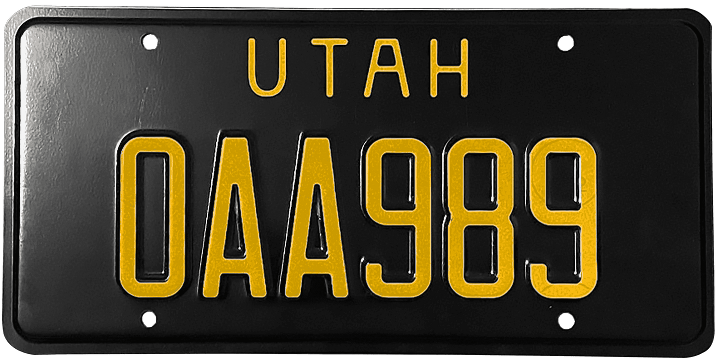 Utah License Plate Wrap Kit