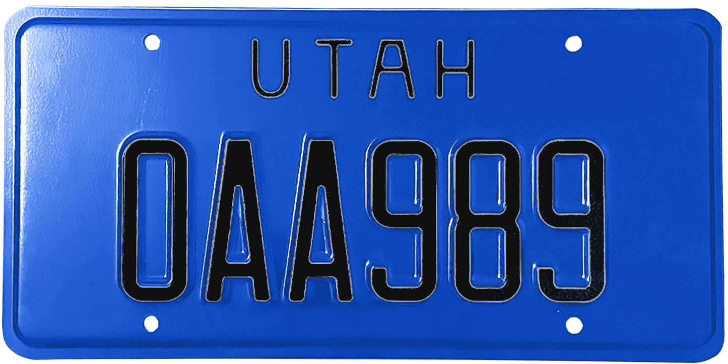 Utah License Plate Wrap Kit