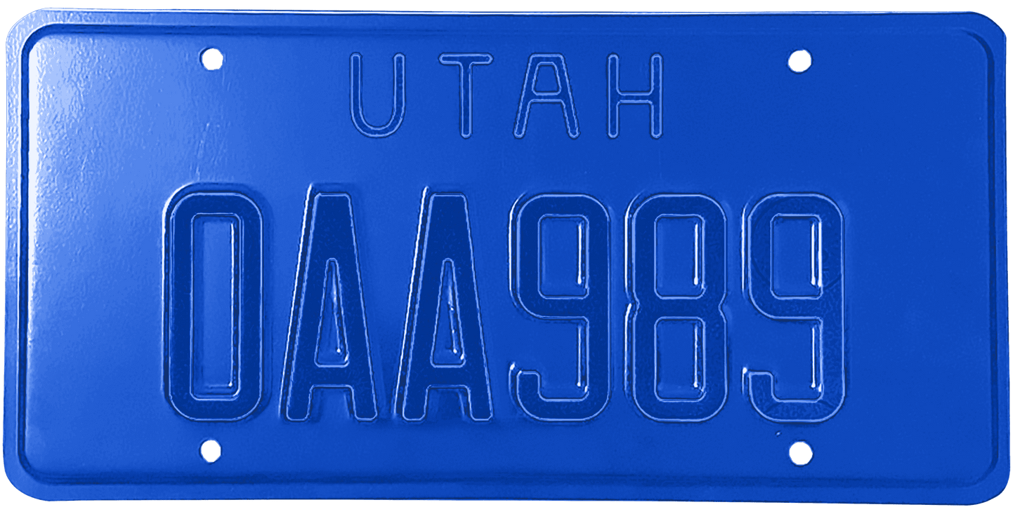 Utah License Plate Wrap Kit