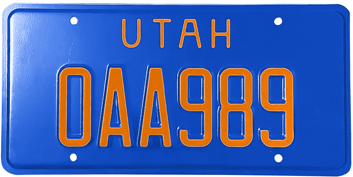 Utah License Plate Wrap Kit