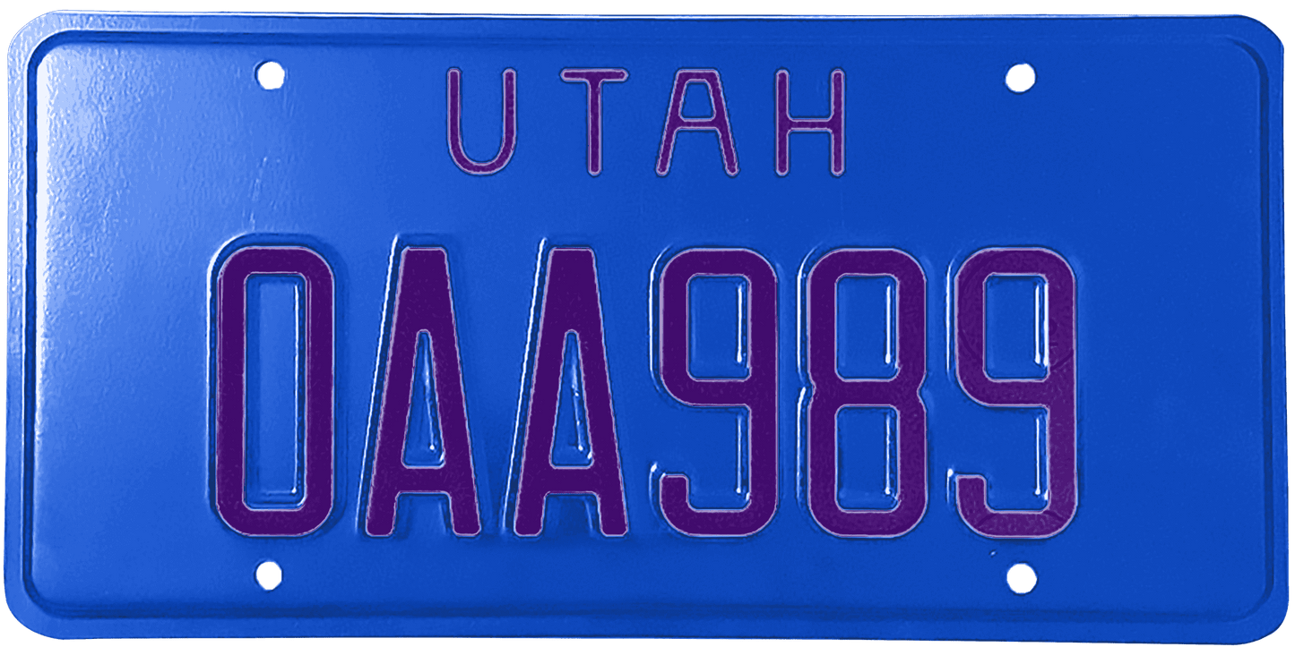 Utah License Plate Wrap Kit