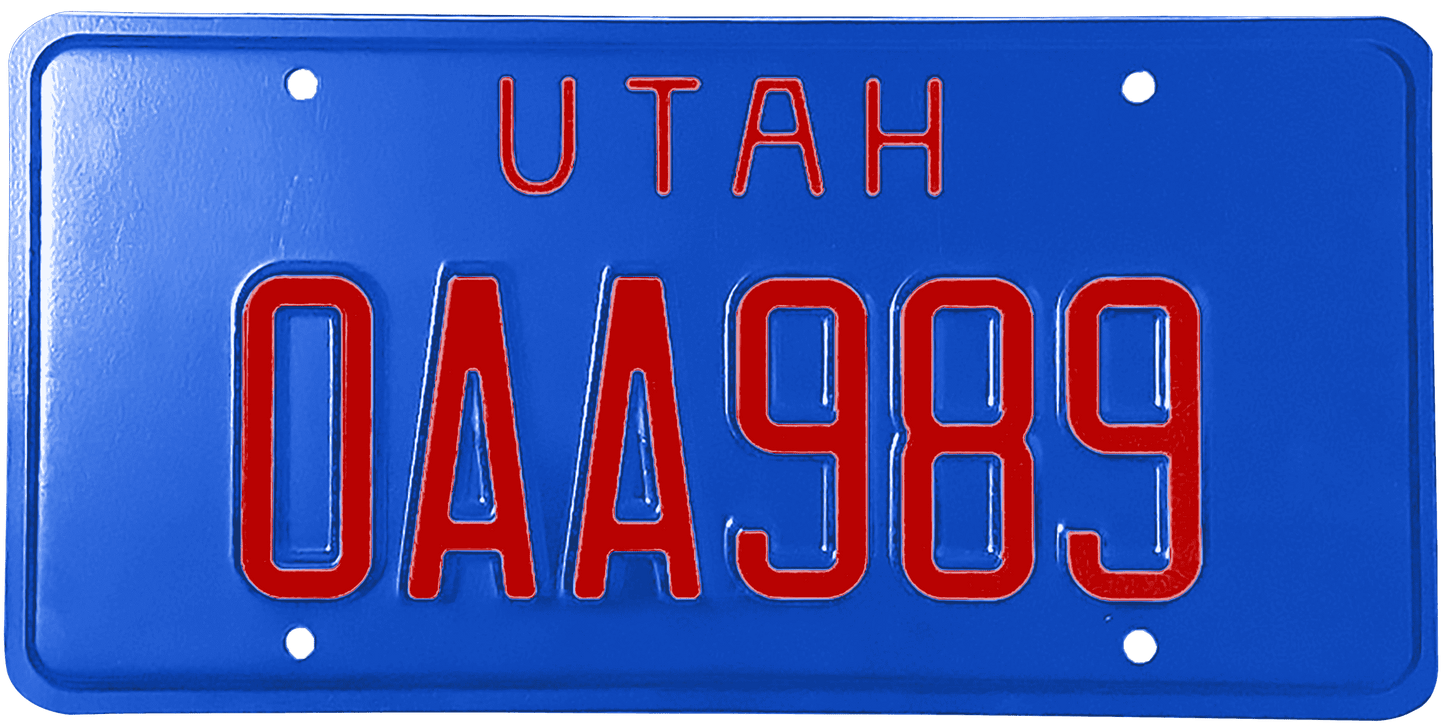 Utah License Plate Wrap Kit