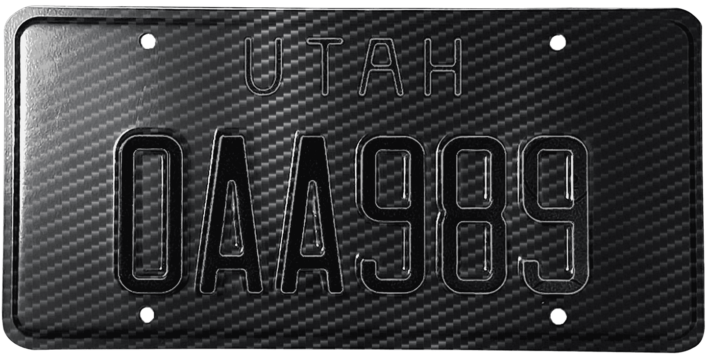 Utah License Plate Wrap Kit