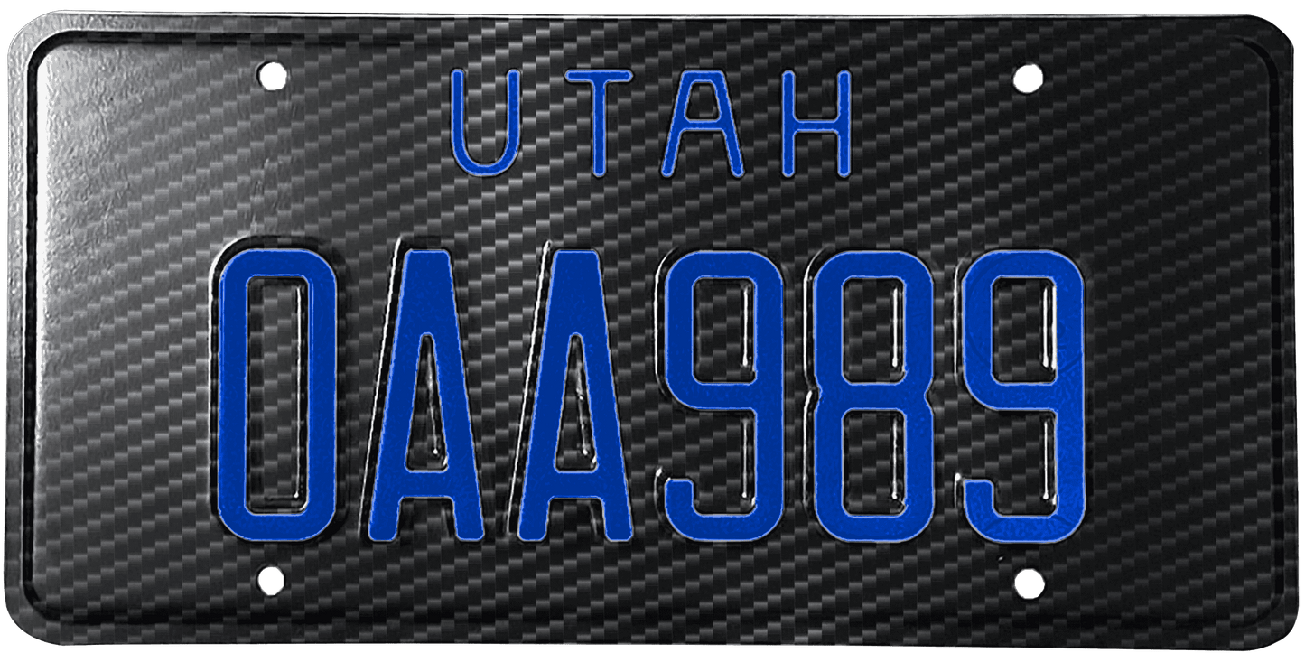 Utah License Plate Wrap Kit