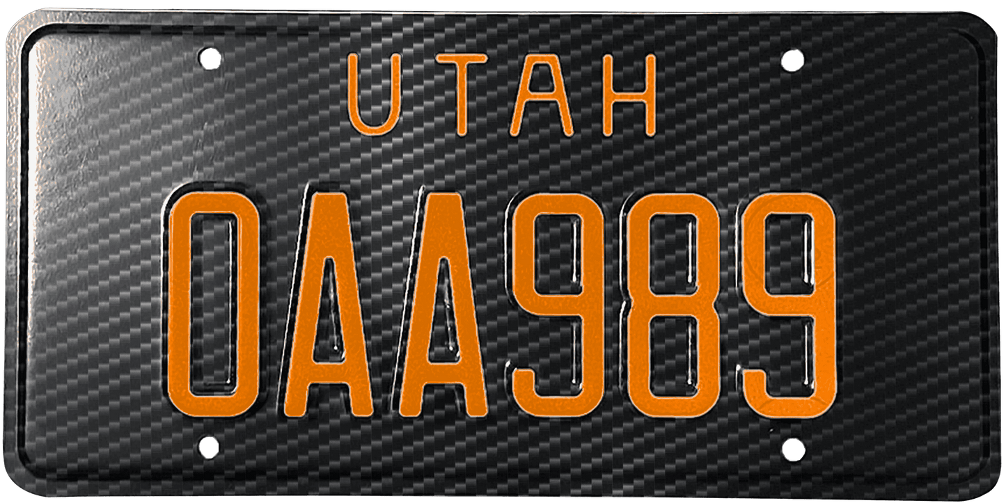 Utah License Plate Wrap Kit