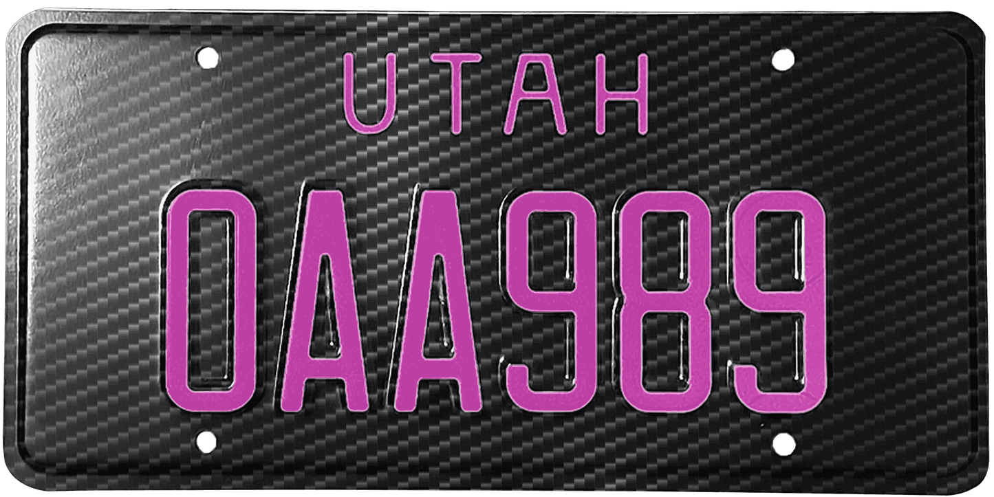 Utah License Plate Wrap Kit